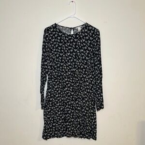 H&M Black Floral Dress
